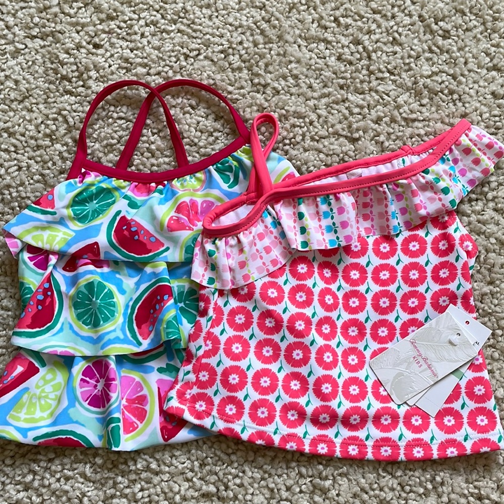 NWT Tommy Bahama girls swimsuit top SPF 50